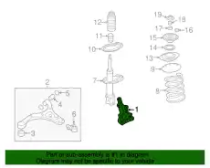Кулак левый 517154D000 HYUNDAI