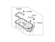 Поддон картера двигателя HYUNDAI / KIA 2152023602