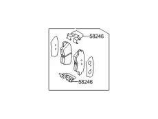 Тормозные колодки дисковые HYUNDAI / KIA 58302A5B30