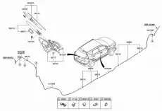 РЫЧАГ СТЕКЛООЧИСТИТЕЛЯ 988152J000 HYUNDAI