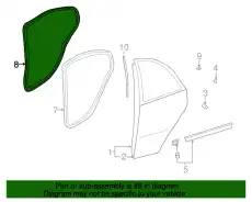 уплотнитель двери 831402D201 HYUNDAI