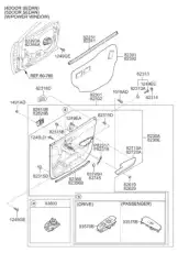 Ручка двери HYUNDAI / KIA 826201M020CR