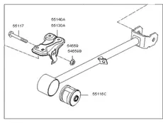 Рычаг подвески HYUNDAI / KIA 551012F001
