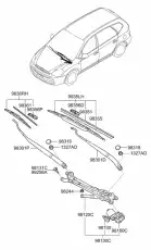 РЫЧАГ СТЕКЛООЧИСТИТЕЛЯ 981201D000 KIA