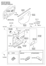 Ручка двери KIA 826201M020CR
