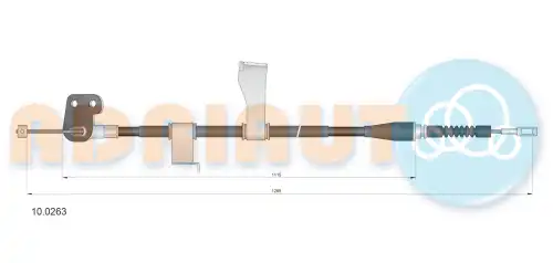 Трос ручного тормоза ADRIAUTO 10.0263