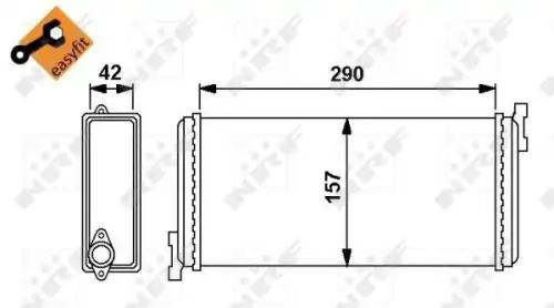 Радиатор кондиционера (конденсатор) NRF 54240