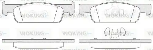 Тормозные колодки дисковые WOKING P14403.00