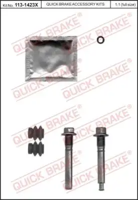 113-1423X КОМПЛЕКТ НАПРАВЛЯЮЩИХ СУППОРТА QUICK BRAKE