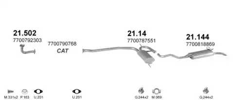 08.685 АЛЮМ ГЛУШИТЕЛЬ, ПОЛЬША POLMOSTROW