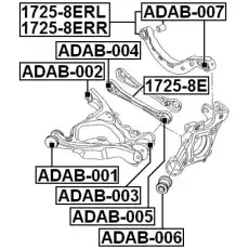 Рычаг подвески FEBEST 1725-8ERR Seat Exeo ST 06.09>