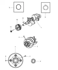  ВКЛАДЫШ КОРЕННОЙ 68036245AA CHRYSLER