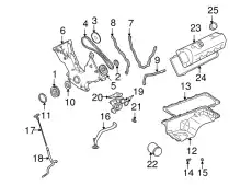 F8AZ-6256-AA Звездочка распредвала FORD