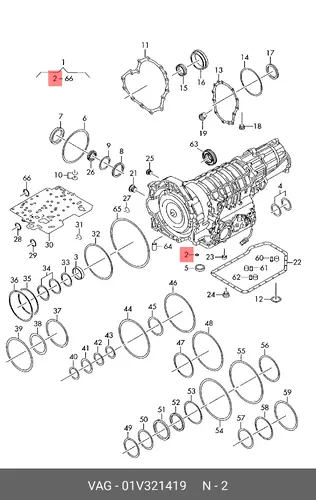  КОЛЬЦО УПЛОТНИТЕЛЬНОЕ 01V321419 VAG