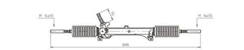 Рулевая рейка GENERAL RICAMBI PE4023