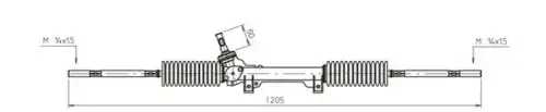 Рулевая рейка GENERAL RICAMBI PE4039