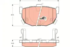 Тормозные колодки дисковые TRW GDB3170