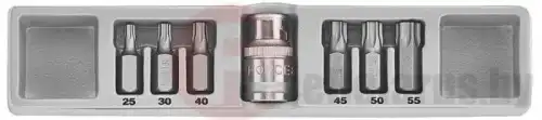  1/2' НАБОР БИТ 7ПР (Т25-Т60) 4074 FORCE