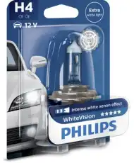 Автолампа галогенная P43t-38 PHILIPS 12342WHVB1 H4 12