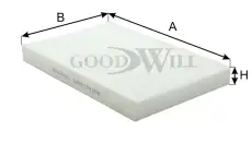 Салонный фильтр GOODWILL AG255CF