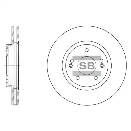 Тормозной диск SANGSIN SD1060