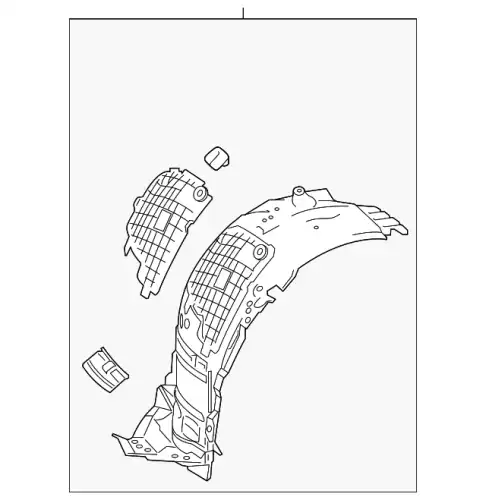 Подкрылок MB 205 690 34 01