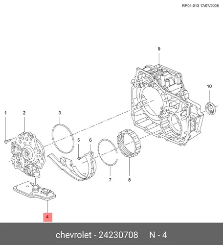 Фильтр масляный DAEWOO 24230708