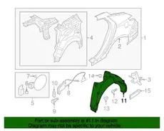 Подкрылок HYUNDAI / KIA 868212T300