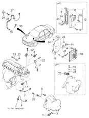 ДАТЧИК ДЕТОНАЦИИ ДВИГАТЕЛЯ 0K30A18921 HYUNDAI