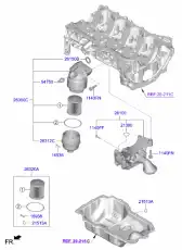кольцо уплотнительное!\ Kia Ceed Hyundai i20/i30 214212B030