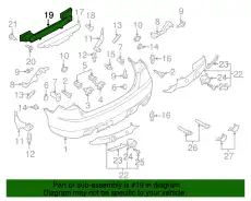 Усилитель бампера MAZDA GP9A50260