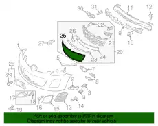Решетка радиатора MAZDA EH45501T3B