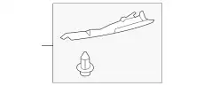 ЗАГЛУШКА БАМПЕРА ЗАДНЕГО (L) EHY250370A16 MAZDA