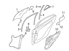 Уплотнитель двери MAZDA GJ6A72605D