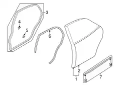 Ручка двери MAZDA B25H73760D