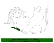  КРОНШТЕЙН КРЕПЛЕНИЯ КРЫЛА (D651-52-240A) MAZDA