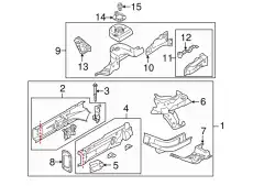 BRACKET(R),FENDER D651531E0 MAZDA