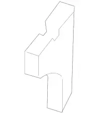 BRACKET (R) RR BUMP C23550321A MAZDA
