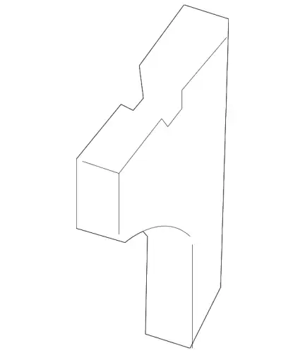 BRACKET (R) RR BUMP C23550321A MAZDA