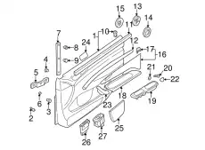 HANDLE, R.H. 9196546 VOLVO