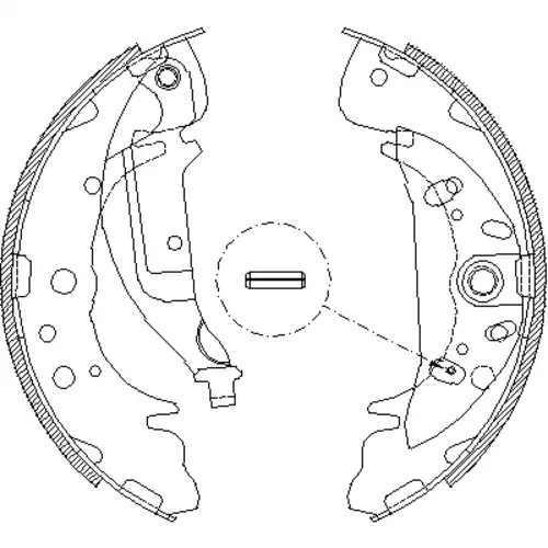 Тормозные колодки барабанные REMSA 4089.03
