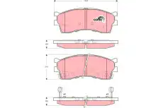 Тормозные колодки дисковые TRW GDB3285