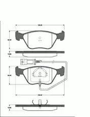 437 02=FDB685 !колодки дисковые п.\ Ford Mondeo 2.5 93-00/Sierra 2.0T Cosworth 90-93 1501222552 SBS