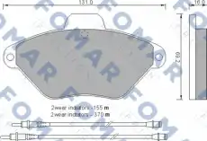 Тормозные колодки дисковые FOMAR 51592581
