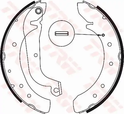Тормозные колодки барабанные TRW GS8562