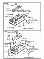 Уплотнительное кольцо колодца свечи зажи 2244333000 HYUNDAI