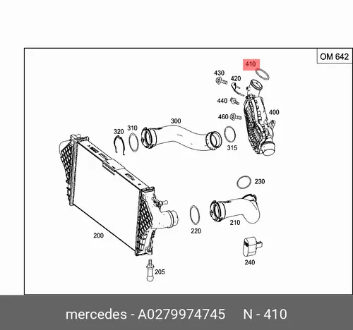 Кольцо уплотнительное автомобильное MB 027 997 47 45
