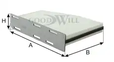 Фильтр воздушный GOODWILL AG257CF