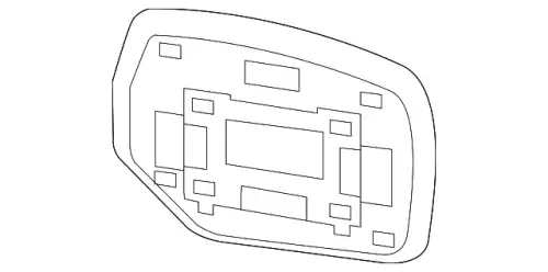 Элемент зеркальный левый 91039AJ110 SUBARU