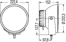 Фара HELLA 1F8 007 560-721